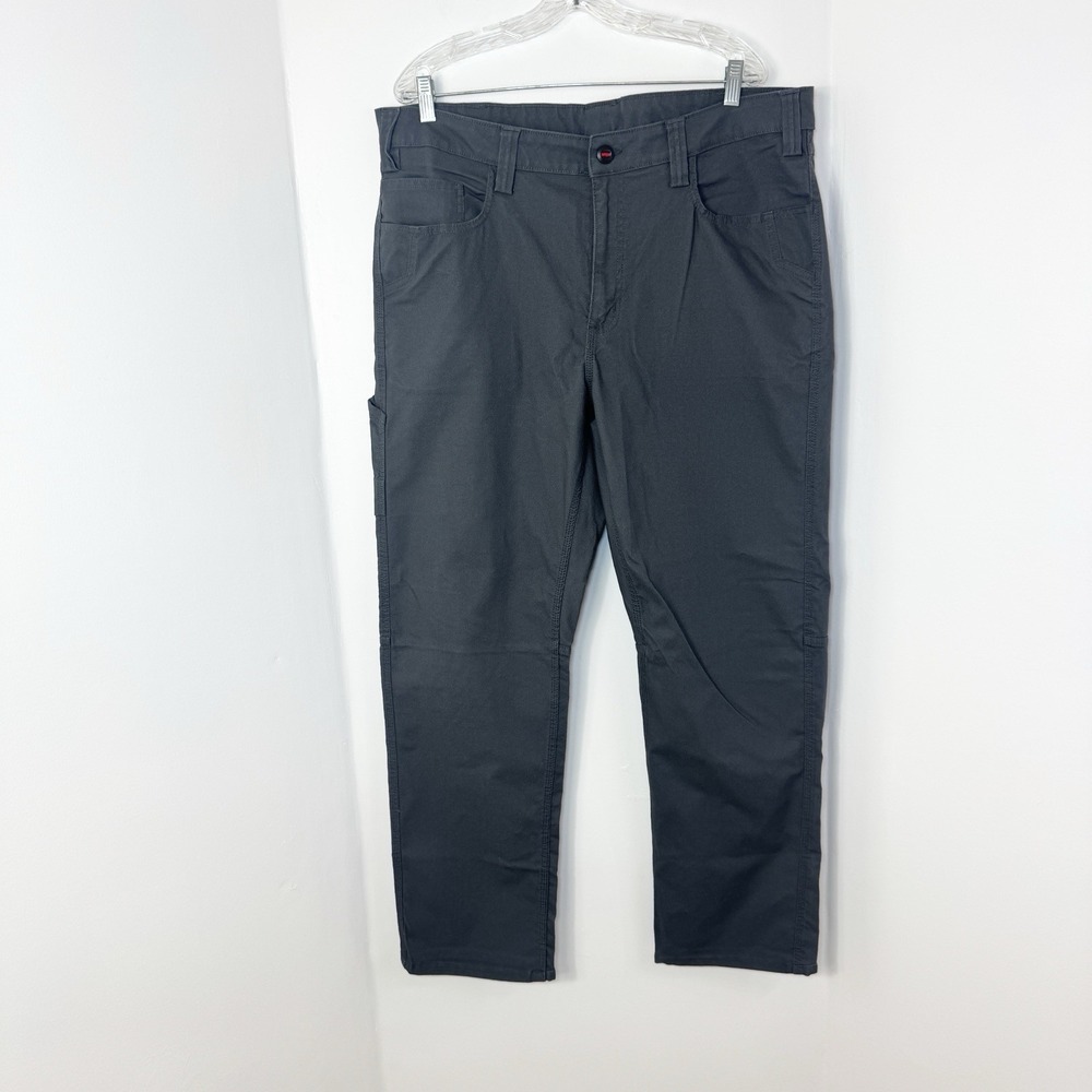 Milwaukee Work Pants Mens 40X32 Heavy-Duty Flex Canvas Gray Utility Rugged NEW